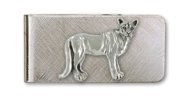 Cougar Jewelry Sterling Silver And Stainless Steel Handmade Mountain Lion Money