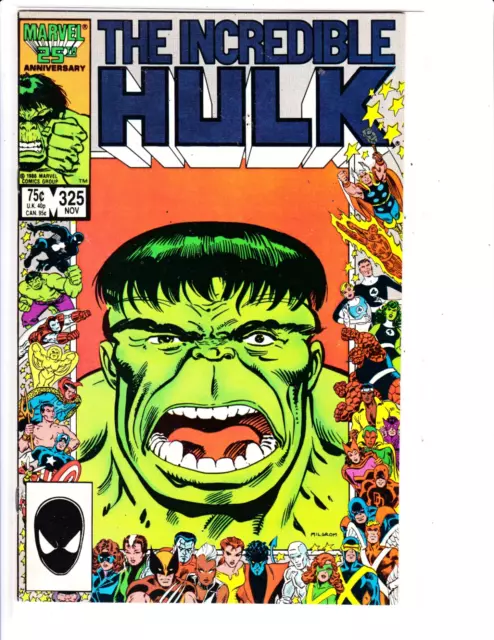 1986 The Incredible Hulk #325 "Marvel Comics" Comic Book