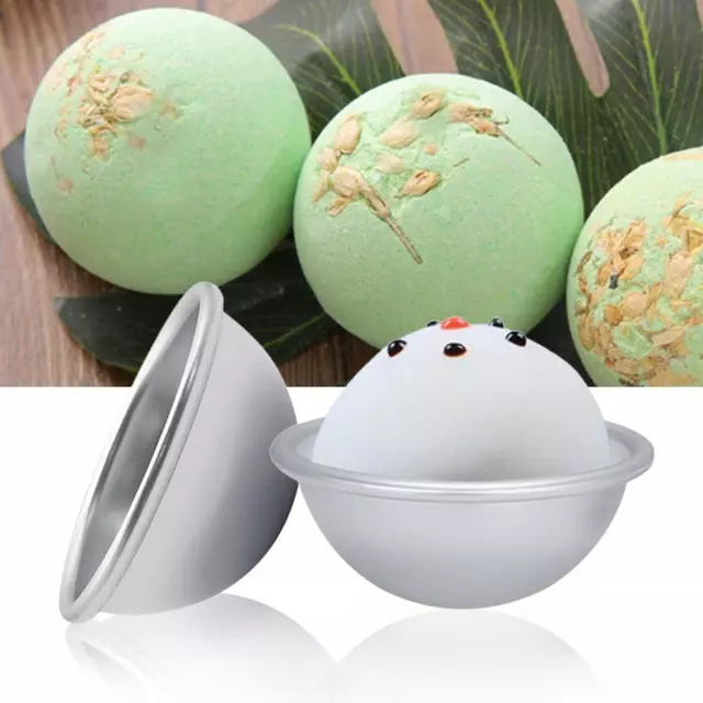 Semicircular Bath Bomb Mold Salt Ball Baking DIY Metal Mould? (6.5x3cm) 3