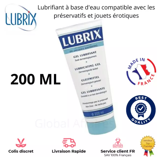 Lubrix Lubrifiant Vaginal Anal Fist Sodomie Gel Intime Made in France homme Femm