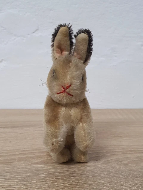 Steif (?) Lapin 10 cm Excellent état Vintage Original Rareté Antique Rare