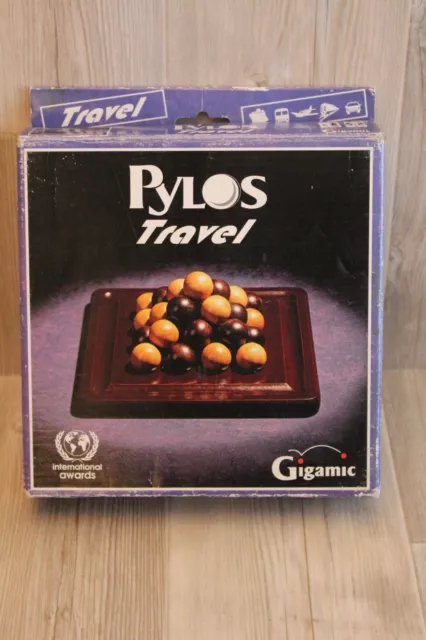 Jeu de société Pylos travel voyage mini - Gigamic - en bois - complet