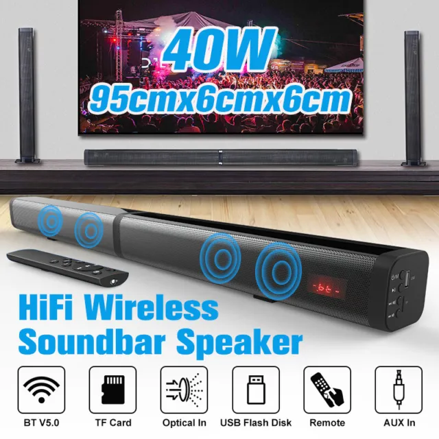 Bluetooth Sound Bar TV Split Soundbar Wired Wireless Home Theater Surround Sound