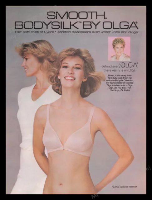 https://www.picclickimg.com/9noAAOSwv81kHkLk/Olga-Lingerie-1980s-Print-Advertisement-Ad-1985-Bodysilk.webp
