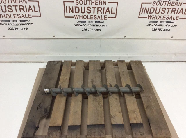 Conveyor Screw Auger 4H20-H 33"L 4"Screw Dia. 4"Pitch 1-5/8"OD. 1"ID