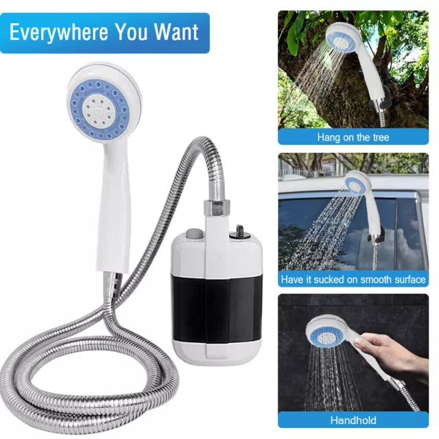 Portable Camping Mobile Shower USB Rechargeable Electric Shower Pump Outdoor