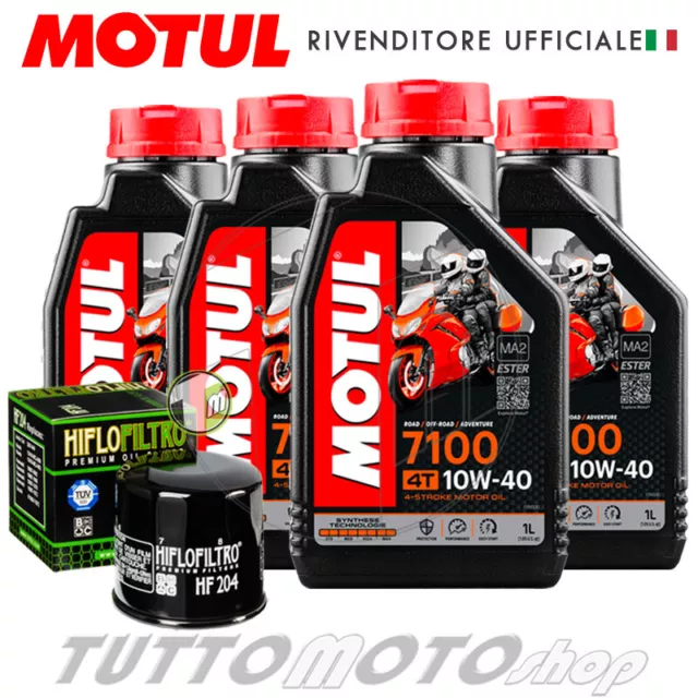 Tagliando HONDA CBF 1000 2006 2007 2008 2009 2010 Motul 7100 10W40 + Filtro olio