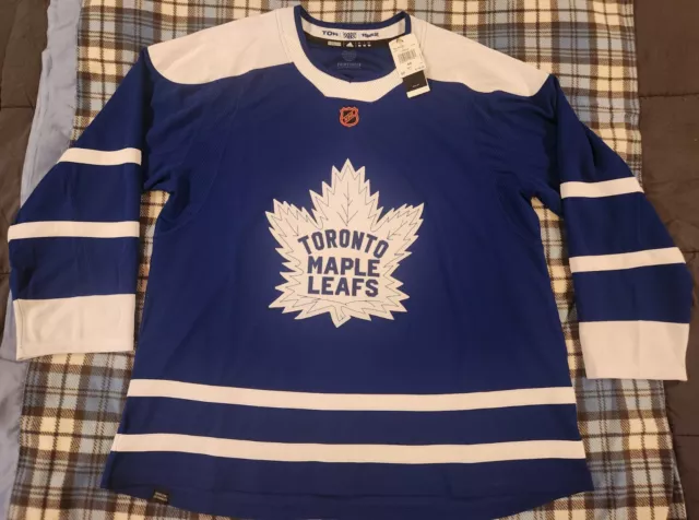 Toronto Maple Leafs ADIDAS Authentic PRIMEGREEN Reverse Retro 2.0 Jersey size 60