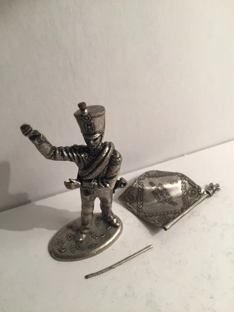 Figurine Ancienne MHSP 1er Empire Cornet D'Infanterie Légère - Plomb 1:32 - Boîte Année 70