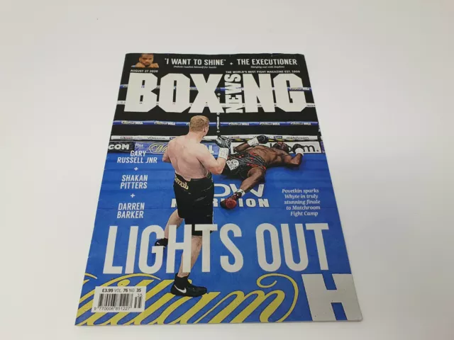 Boxing News Mag Vol 76 No. 35 - August 27 2020 - Lights On