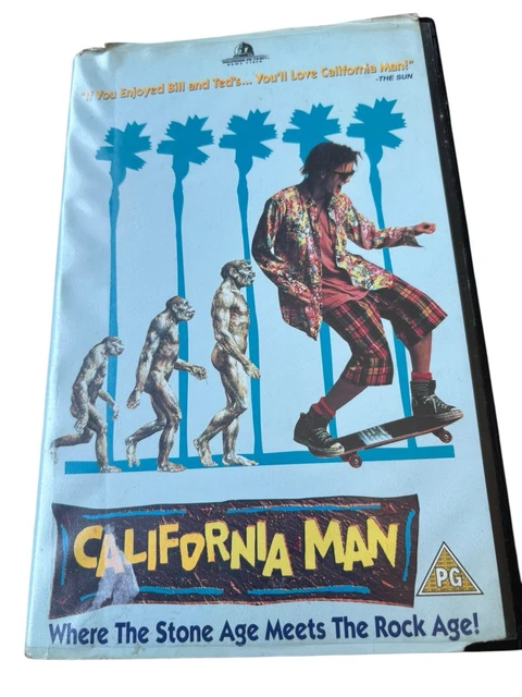 CALIFORNIA MAN (VHS) 1992 Rare Big Box, Brendan Fraser, Sean Astin