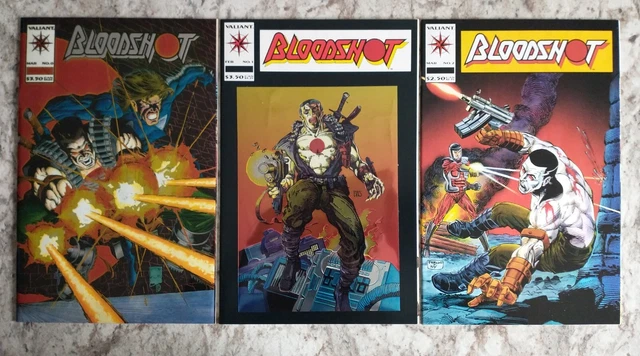 Bloodshot #0-2 1st Print Valiant Comics 1992 VanHook #1