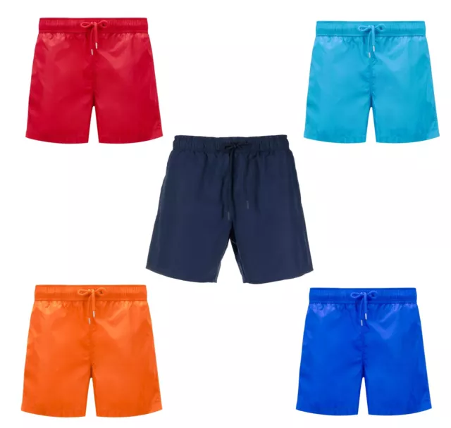 Bañador de Hombre Shorts Pantalones Cortos Ropa Interior Boxer Rojo Azul Naranja