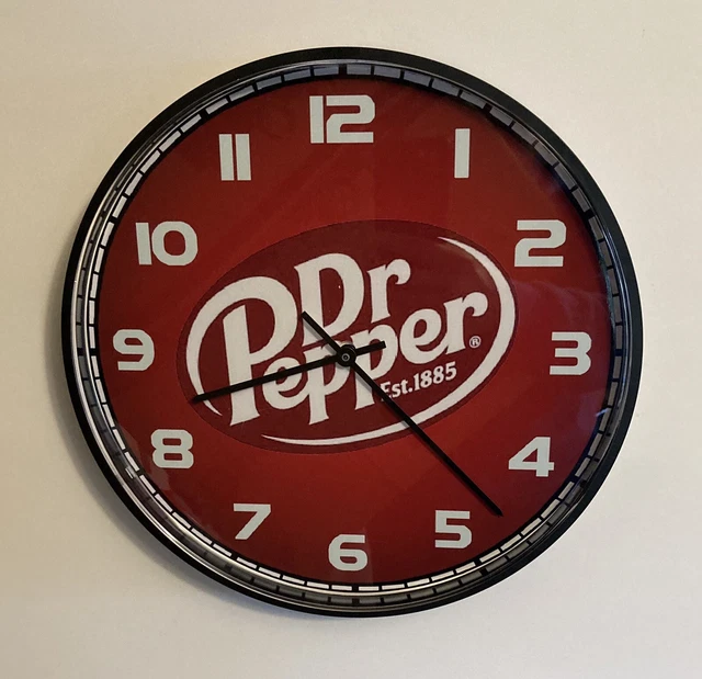Dr Pepper Battery Operated Wall Clock