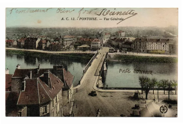 Cpa 95 Pontoise Vue  du Pont