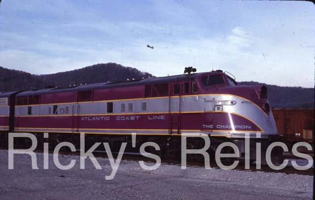 Original Slide ACL #501 E6A The Champion Atlantic Coast Line Erwin TN 1984