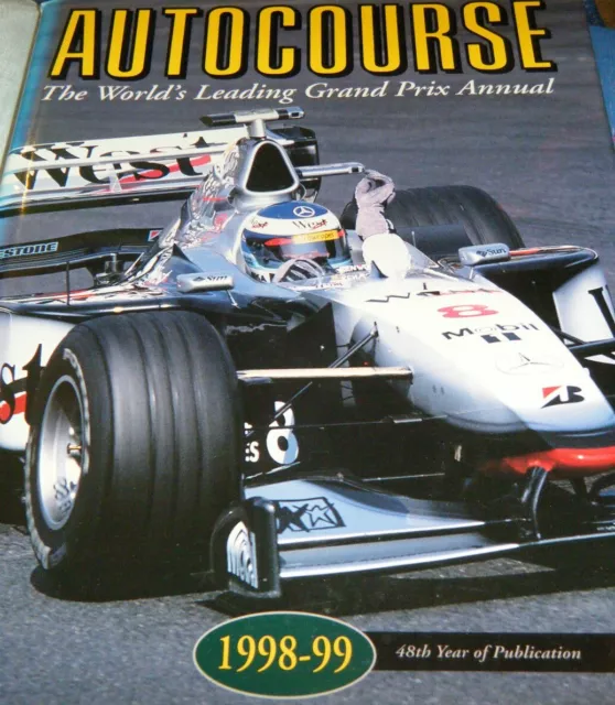 Book Autocourse 1998 1999 Michael Schumacher Mika Hakkinen Rubens Barrichello