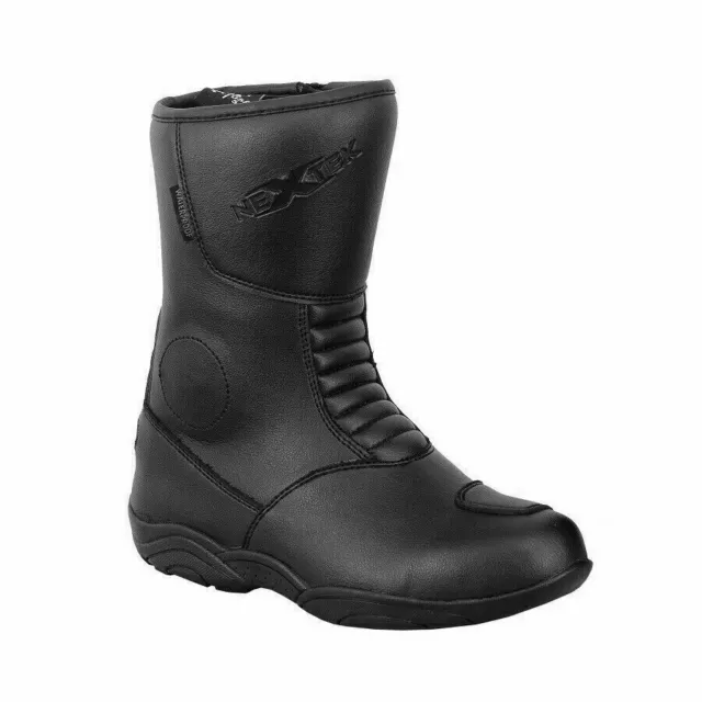 Herren Wasserdicht Reiten Touren Leder Motorrad Stiefel Panzer Motorrad Stiefel 2