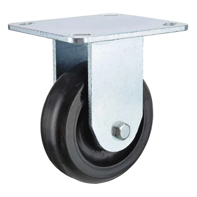GRAINGER APPROVED P12R-PB050B-P3 Standard Plate Caster,Rigid,300 lb.