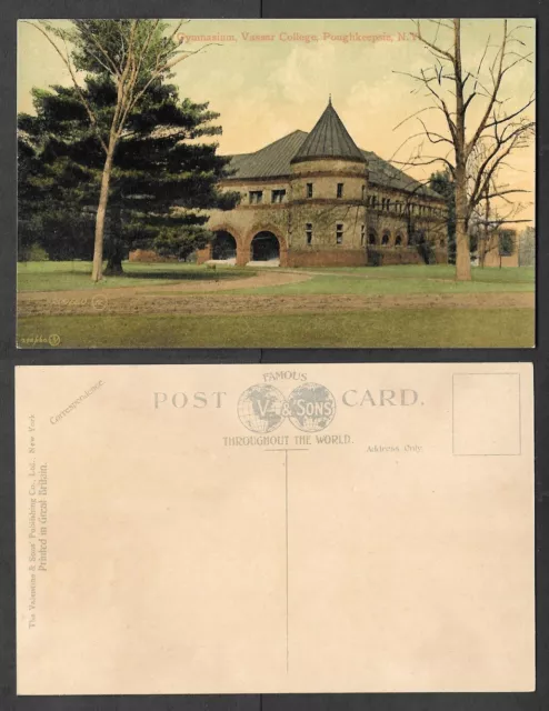 Old Postcard - Poughkeepsie, New York - Vassar College Gymnasium