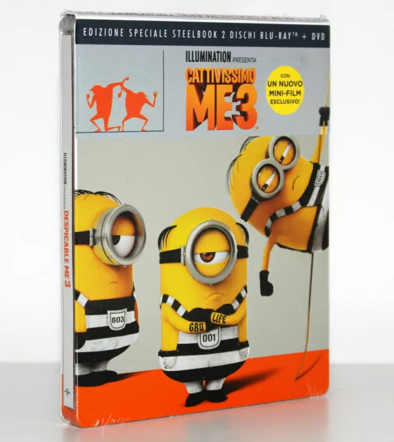 Cattivissimo Me 3 - Edizione Speciale . Blu-Ray Disc + Dvd - SteelBook - Nuovo