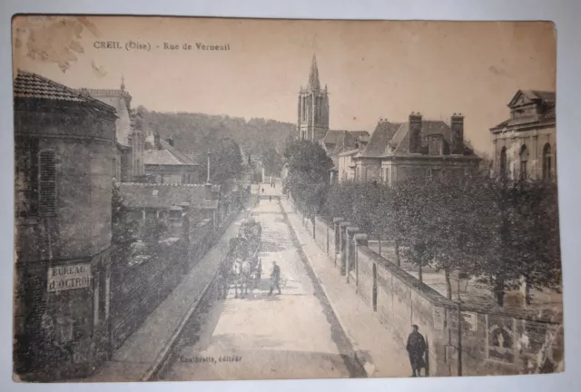 Cpa 60 Creil - Rue De Verneuil