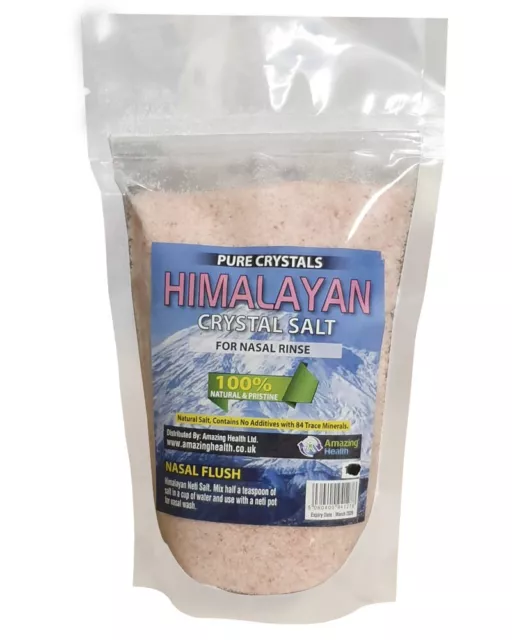 Amazing Health® Neti Salt - Natural Himalayan Salt 500g - Fine Granules