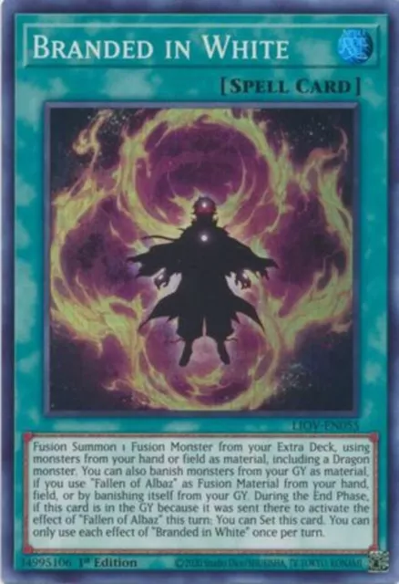 Yugioh! Branded in White - LIOV-EN055 - Super Rare - 1st Edition Near Mint, Engl