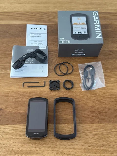 GARMIN EDGE 1040 SOLAR GPS Radcomputer Zubehör Neuwertig Bike Fahrrad ...