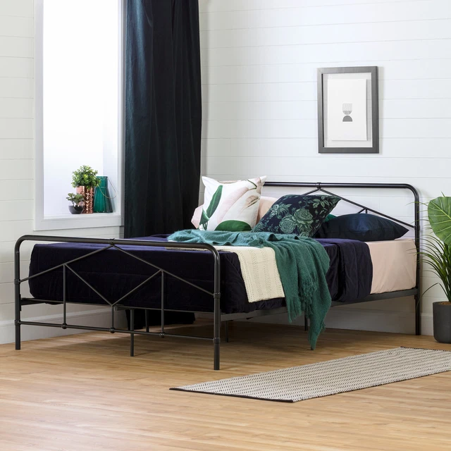 South Shore Sazena Geometric Metal Platform Bed