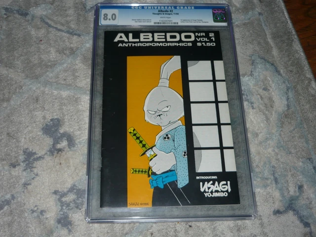 Albedo #2 ~ CGC 8.0 ~  Super rare  ~ 1st app. Usagi Yojimbo