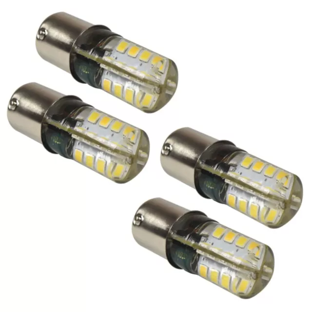 4-Pack HQRP 3W BA15s Culot 32 Leds SMD2835 Ampoule Blanc Froid 6000-7000K...