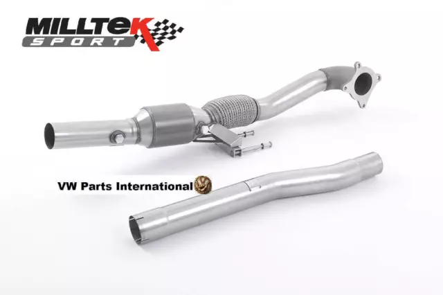 VW Scirocco MK3 GT GTS 2.0TSI Milltek Cast Large Bore Downpipe 200 Cell Race Cat