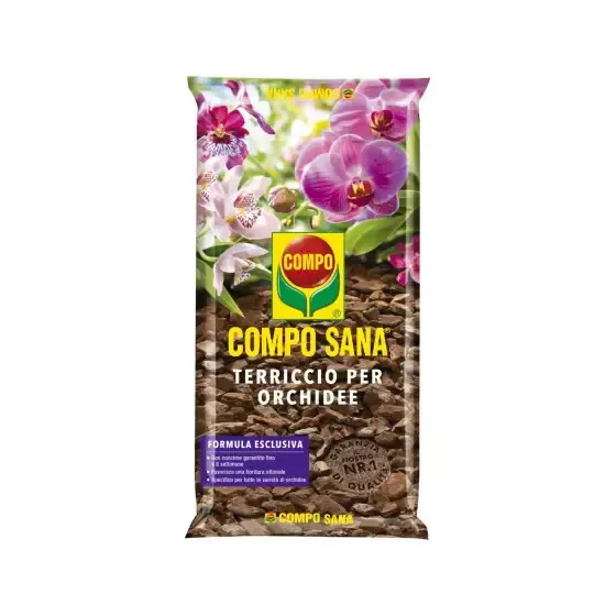 Terriccio per Orchidee COMPO SANA - BARK Pronto all'uso di qualità con concime