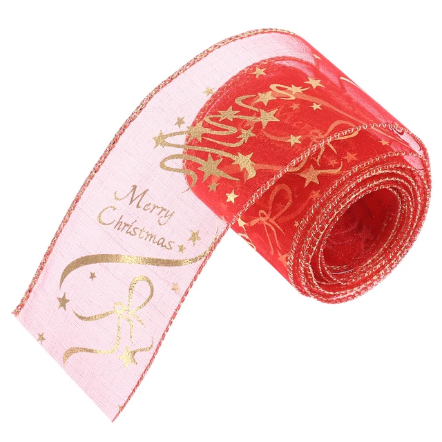 Cinta de brillo rojo árbol de Navidad regalo impresión versión coreana