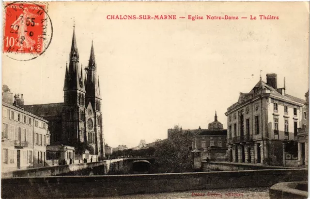 CPA AK CHALONS-on-MARNE Church ND The Theatre (490926)