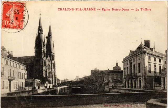 CPA AK CHALONS-sur-MARNE Église N.-D. Le Théatre (490926)