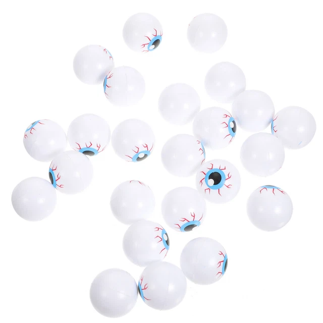 24 pz palline gonfiabili di Halloween cavi bulbo oculare gonfiabile artigianato per bambini materiale sfuso