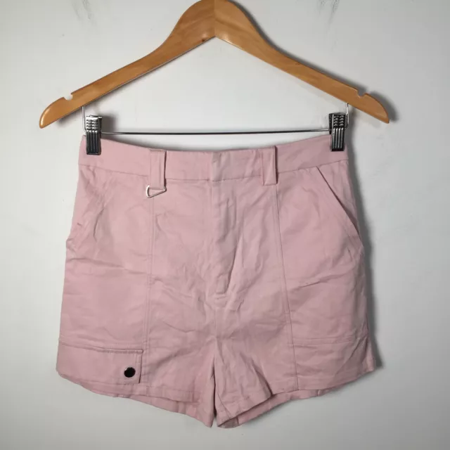 Bardot Junior girls high waisted shorts size 16 years pink cotton 63.0016