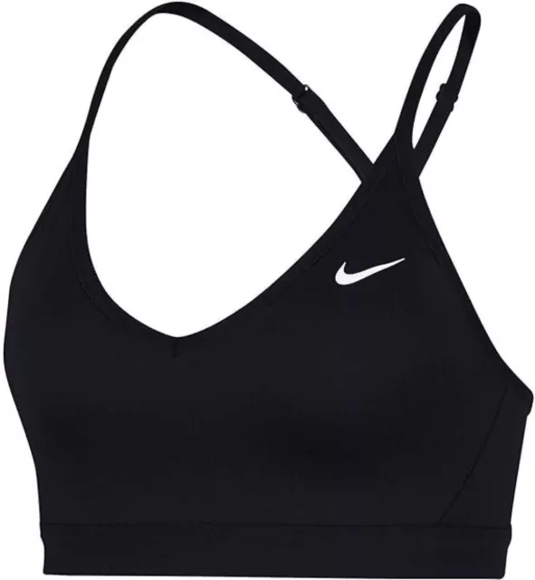 Nike Damen DriFit Sport Fitness BH DRI FIT INDY Swoosh Pro Bra Trainings Top