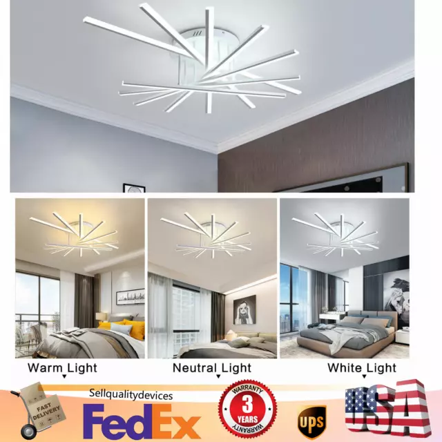 Modern Ceiling Light Pendant Lamp Nordic Chandelier Fixture Remote Control