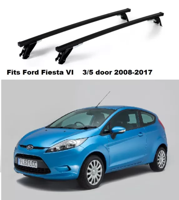 Barres de Toit Pour Ford Fiesta VI 3/5 Porte 2008-2017 Avec Plat Toit ST305/117M