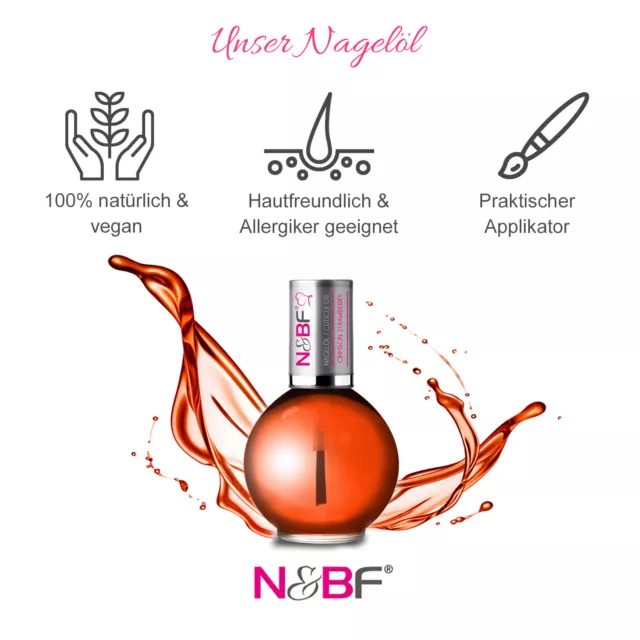 Nagelöl Pflegeöl 11,5 ml Nagelpflegeöl für Fingernägel Nagelhaut | Strawberry 2