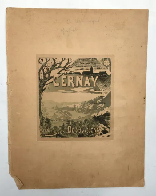 Léon Desbuisson, Cernay, Gravure ancienne, Début XXe