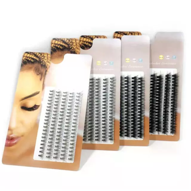 100Clusters Mink Eyelashes False Eyelashes Natural Soft Individual Lashes   INV