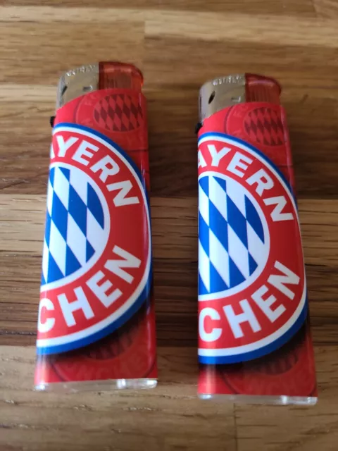 2 x FC Bayern München Feuerzeug - Neu