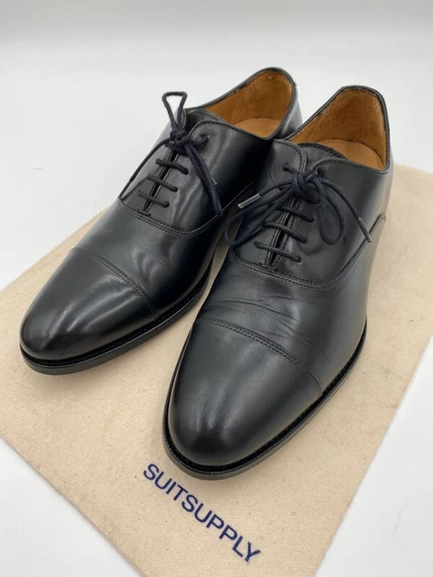 Chaussures Bowen Huntingdon Veau Noir - Taille 42,5, Fabrication Française, Occasion