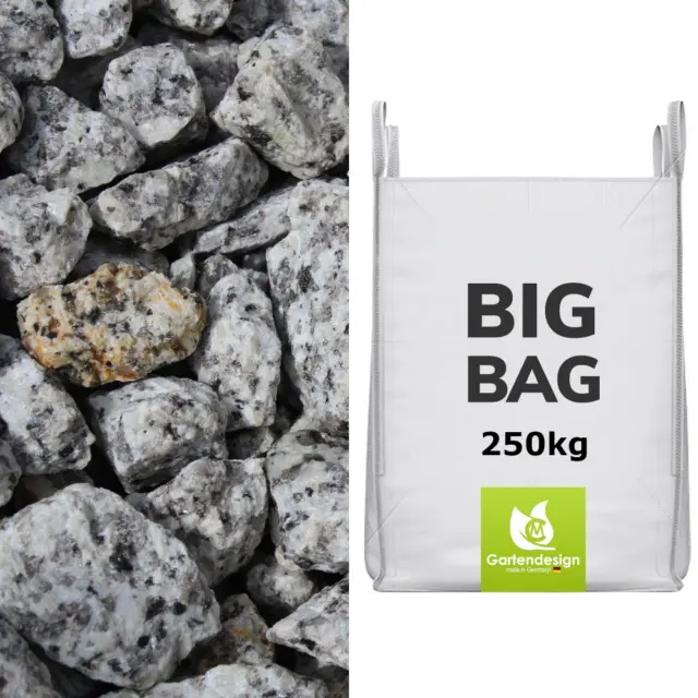 Fichtelgebirgs Granit Splitt, Körnung 16/32mm, 250 kg im BigBag