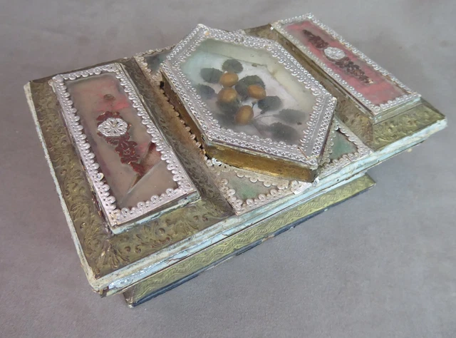 Ancien Coffret à Couture Vintage - Idéal Pour Rangement Ou Décoration (dinette, Accessoires Poupée) - D'origine Française