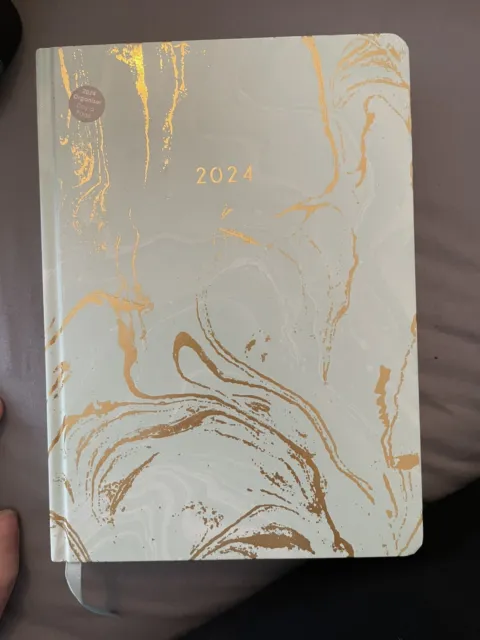 2024 teal and gold diary pretty